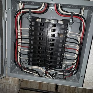 Photo of the breaker panel