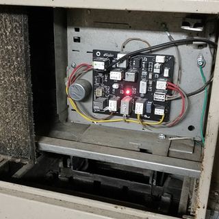 Photo of the furnace control board